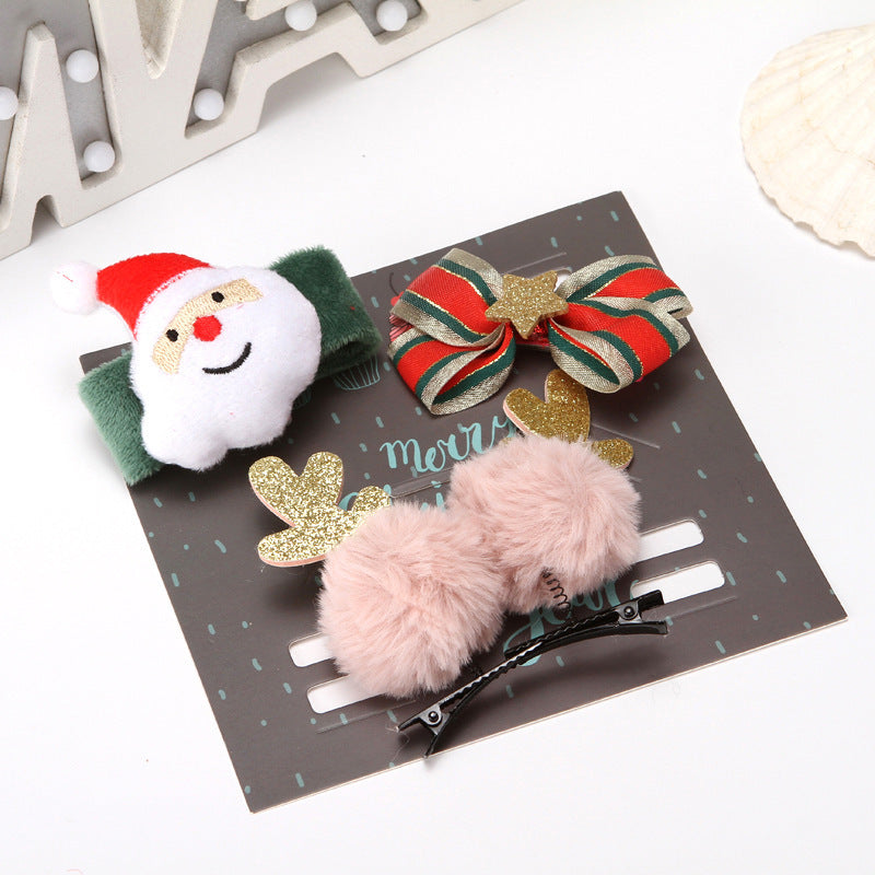 Christmas Baby Hair Accessories Set – Festive and Fun