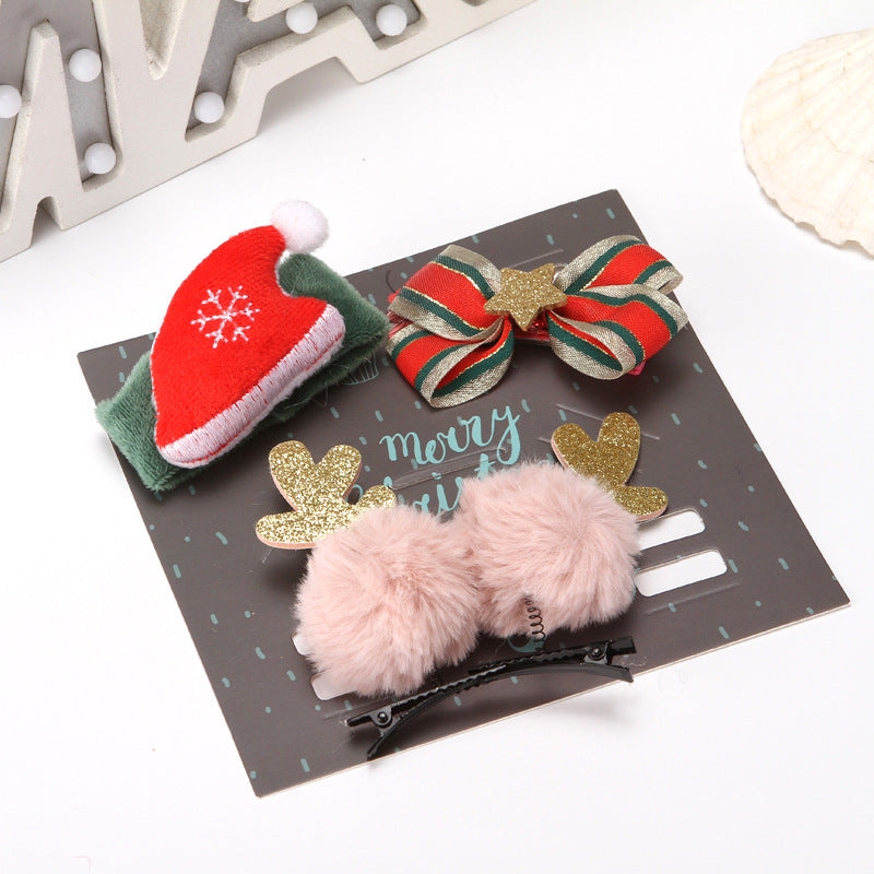 Christmas Baby Hair Accessories Set – Festive and Fun