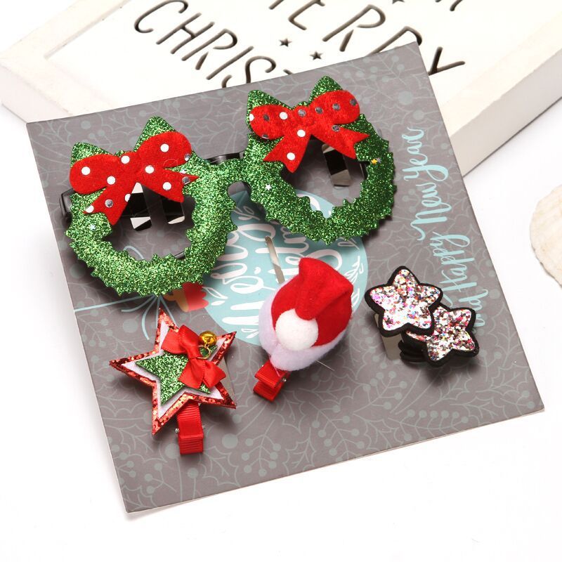 Christmas Baby Hair Accessories Set – Festive and Fun