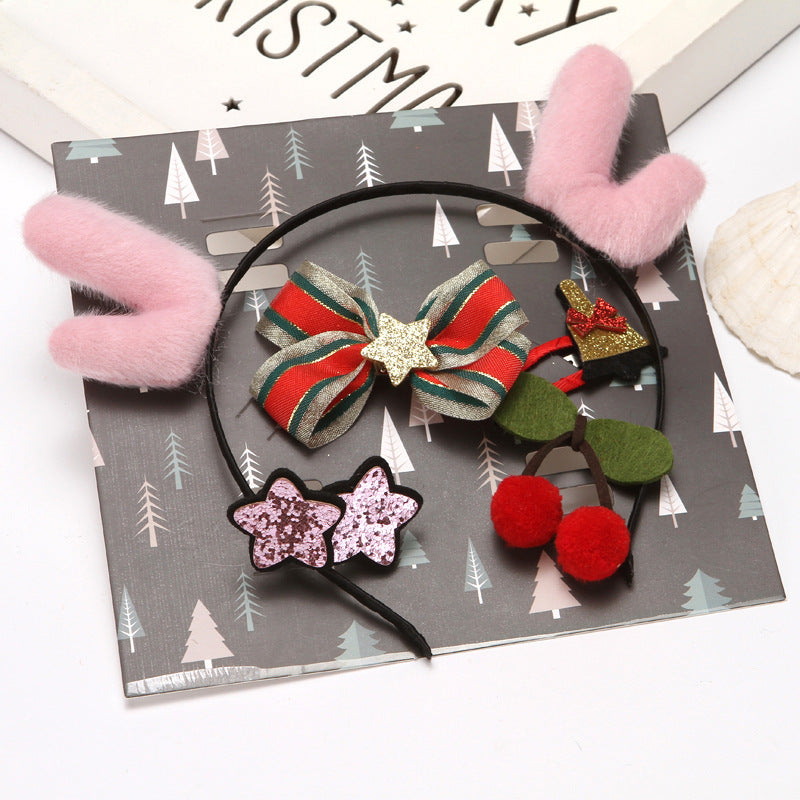 Christmas Baby Hair Accessories Set – Festive and Fun