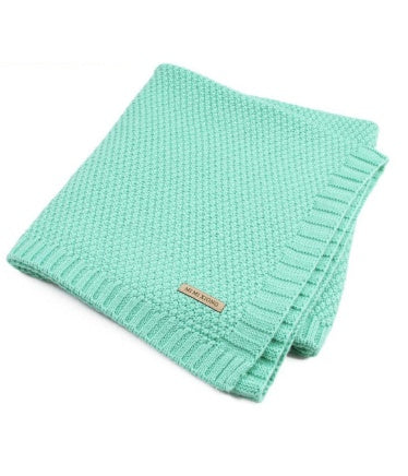 Knit Baby Blankets Cozy Warm Throw Blankets for Nursery Newborn Toddler Infant Soft Swaddling Receiving