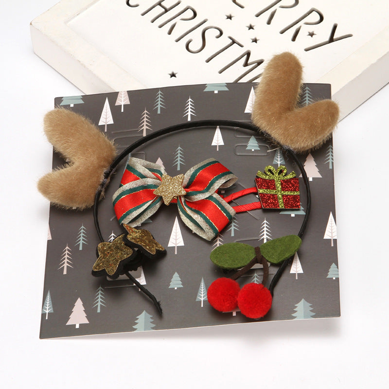 Christmas Baby Hair Accessories Set – Festive and Fun