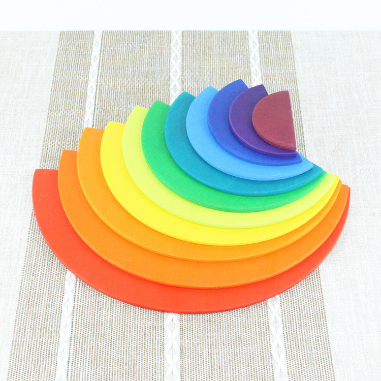 Jigsaw Puzzle Large 12-piece Arch Bridge Rainbow Building Blocks Early Childhood Education Toys