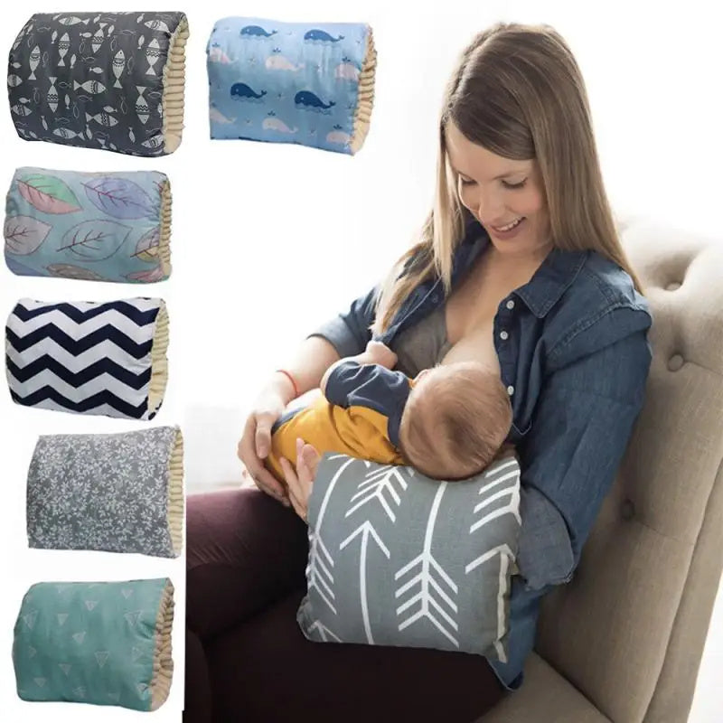 Adjustable Baby Cotton Arm Pillow Breastfeeding Washable Baby Infant Nursing Cushion Arm Pad