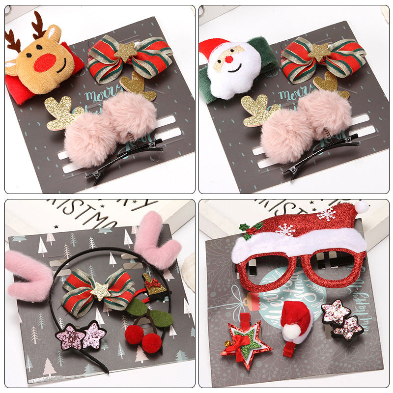 Christmas Baby Hair Accessories Set – Festive and Fun