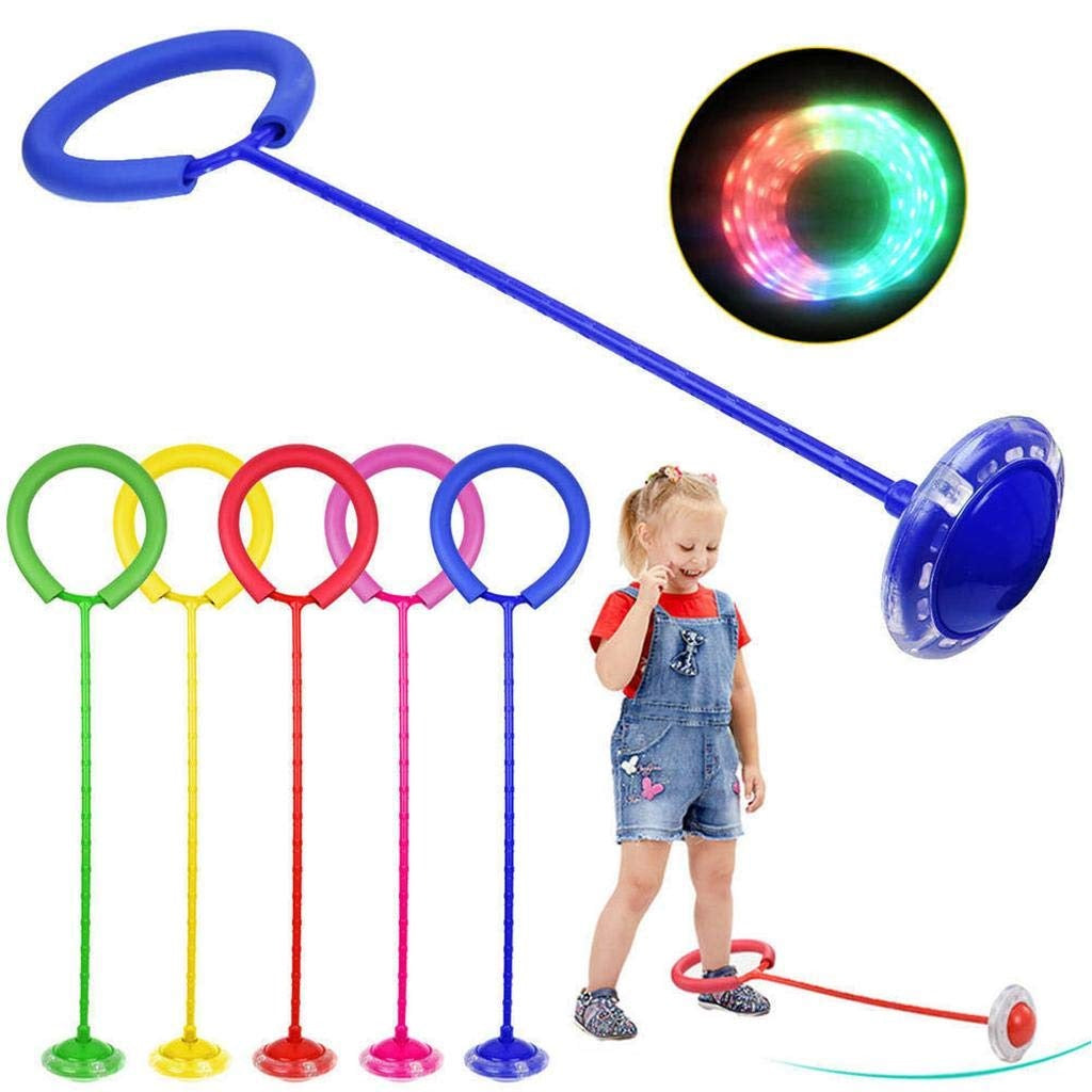 Flashing LED Flash Jumping Ring Dancing Ball Glowing Fitness kids Training Outdoor  Sports