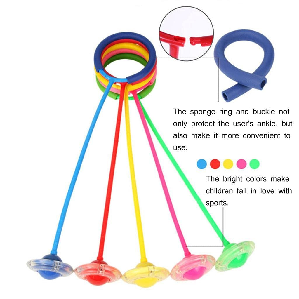 Flashing LED Flash Jumping Ring Dancing Ball Glowing Fitness kids Training Outdoor  Sports