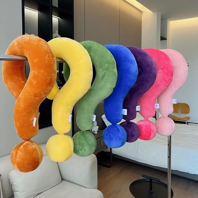 Portable Question Mark Pillow Memory Foam Travel  Mommy Neck Pillow free shipping